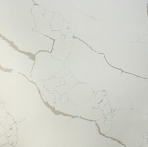 A white quartz with gold veining in.