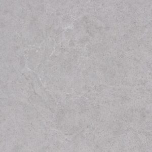 A light grey quartz that has some brown and white veining and a fine glitter.
