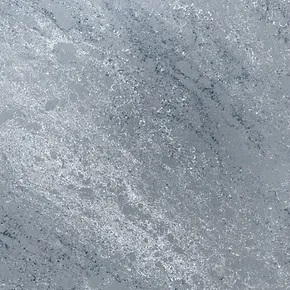 A darker grey quartz with white and black veins.